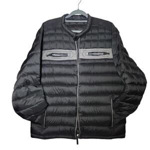 Sean John Puffer Jacket Men’s XL Black Gray Quilted Hip Hop Y2K Winter Coat